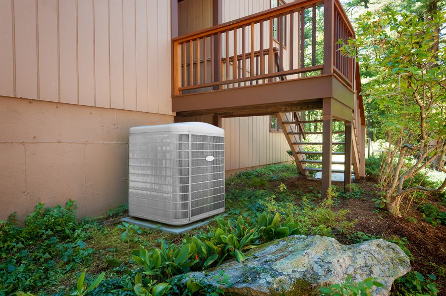 Image of a heat pump. Why Buying a Heat Pump Instead of a Furnace Makes Sense.